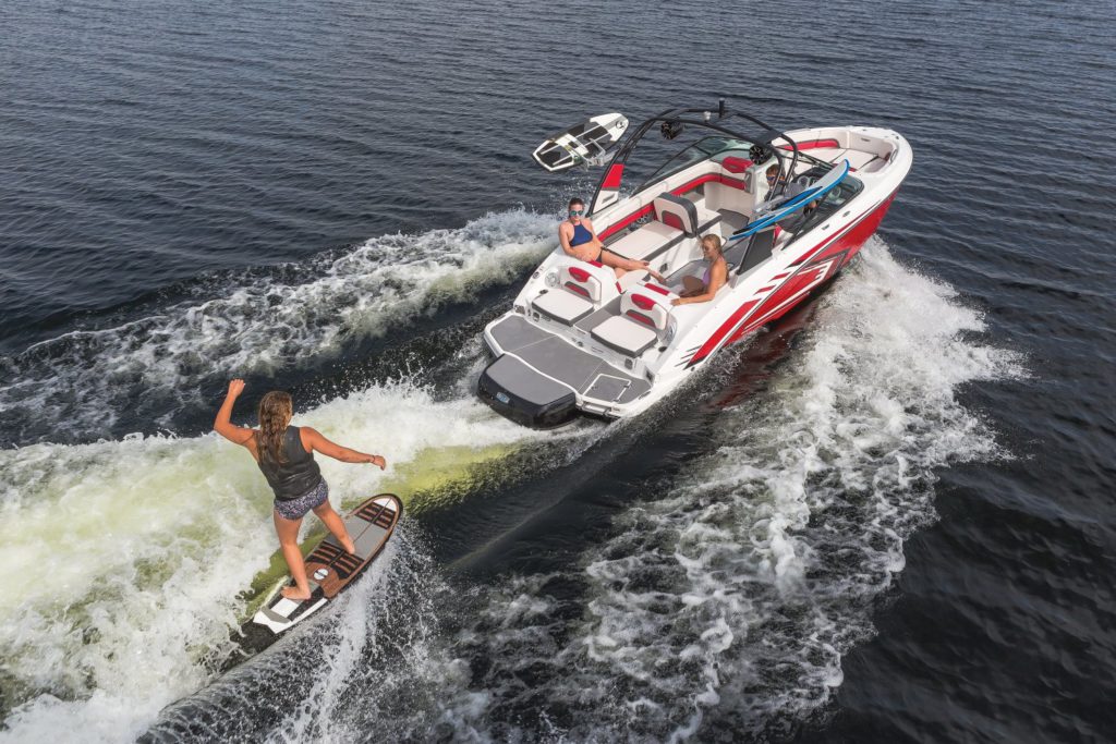 Jet Boat Wake Surfing